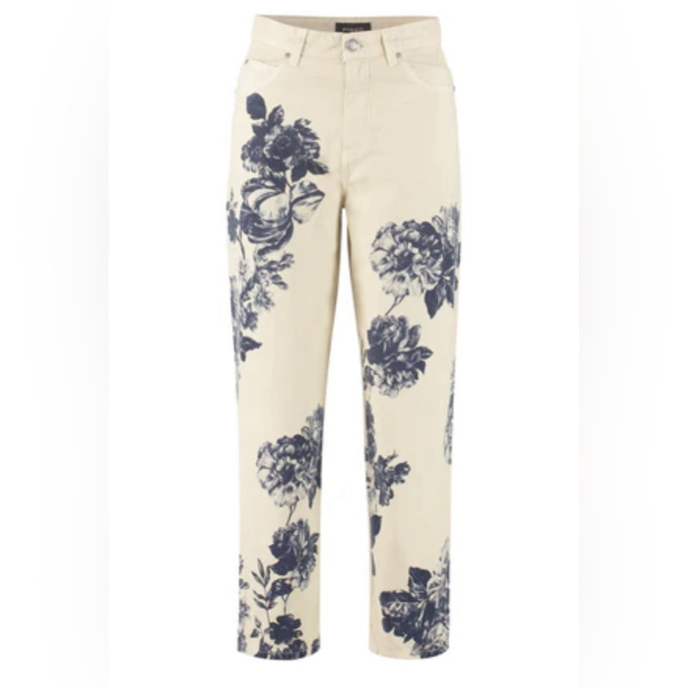 Pinko Maddie cropped floral Trousers